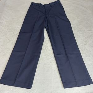 Dickies School Wear Boys Pants Dark Blue Size 16H 29W Flat Front, Fade Resistant